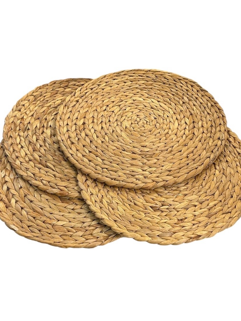 Handmade Round Woven Placemats Set of 4